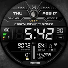 MD170B: Digital watch face